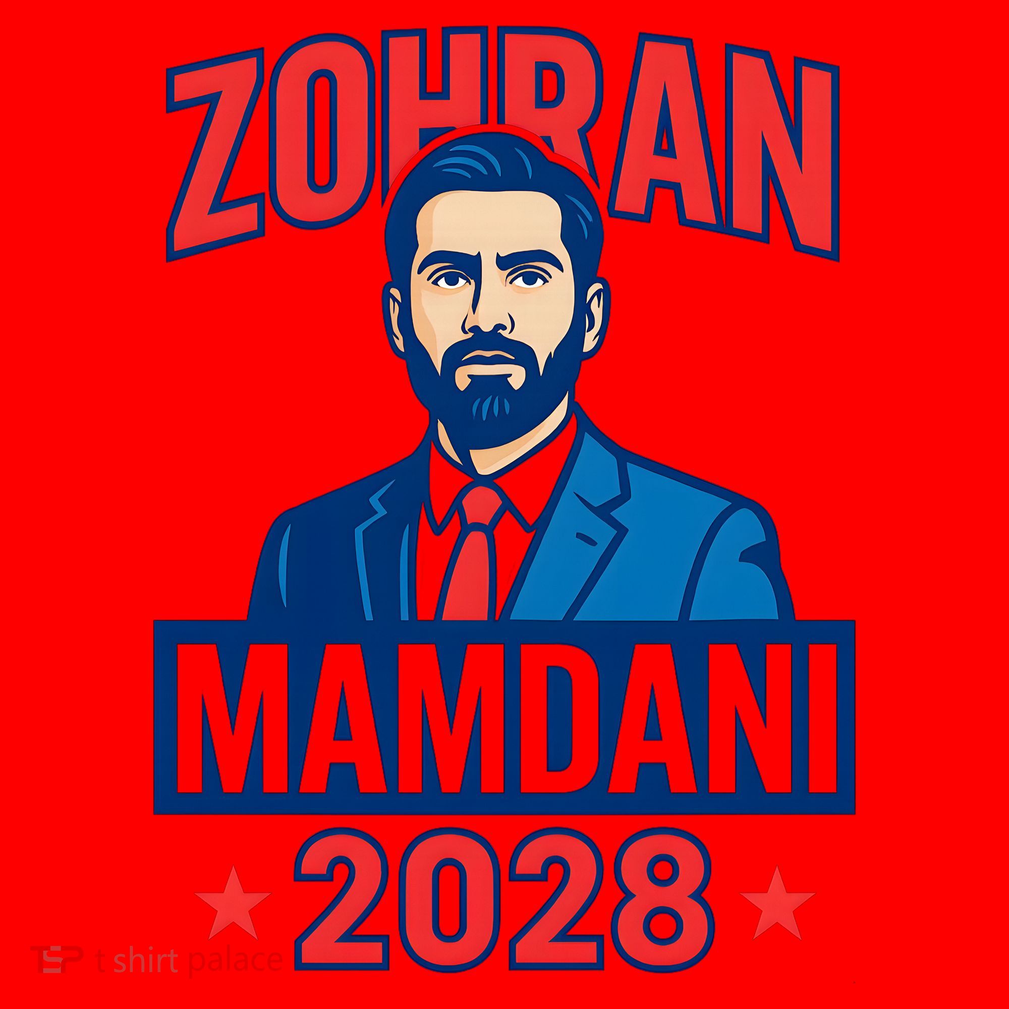 Zohran Mamdani 2028 For President Santa Hat