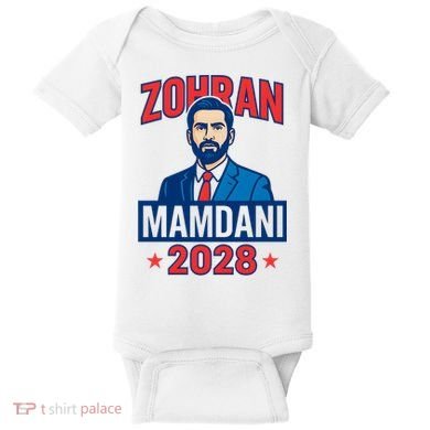 Zohran Mamdani 2028 For President Baby Bodysuit