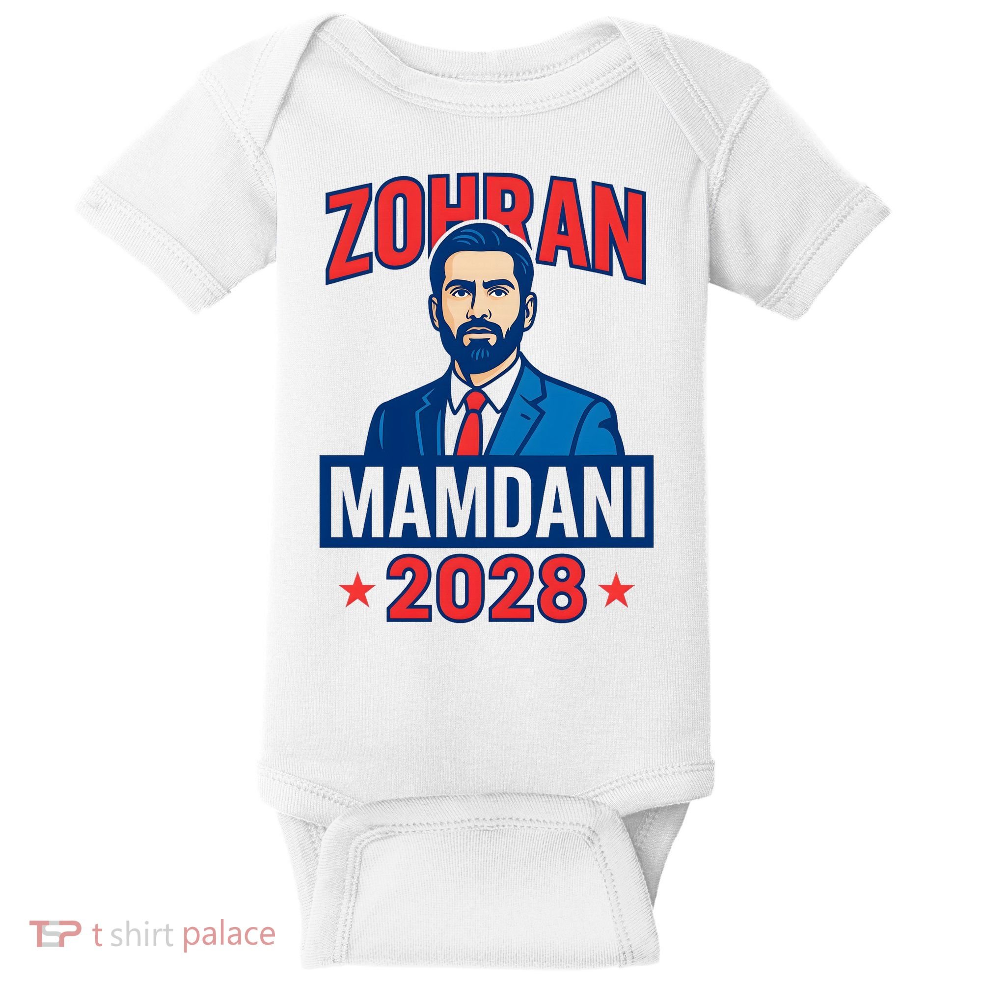 Zohran Mamdani 2028 For President Baby Bodysuit