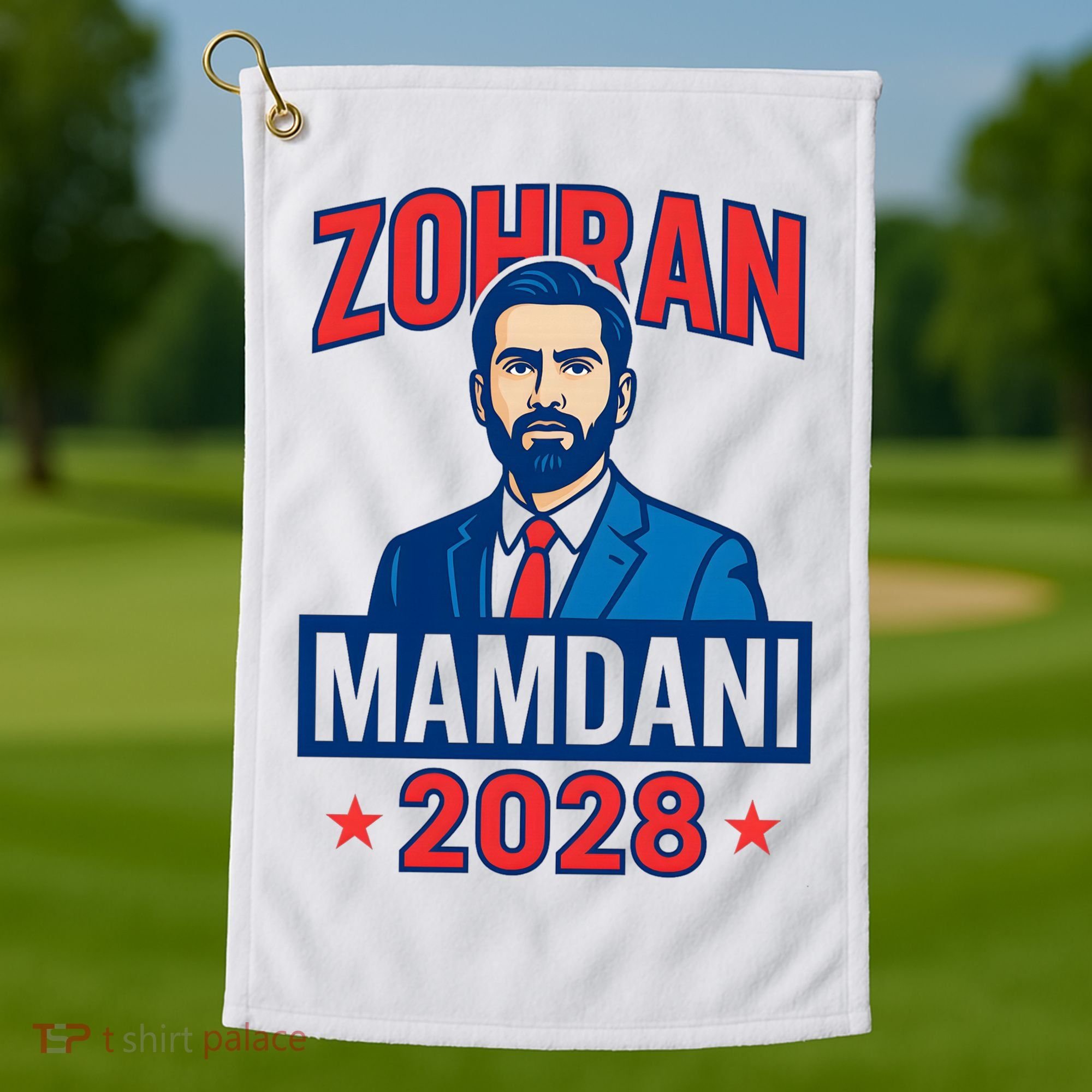 Zohran Mamdani 2028 For President Golf Towel