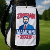 Zohran Mamdani 2028 For President Golf Towel thumb 2