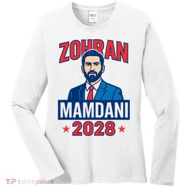 Zohran Mamdani 2028 For President Women's Long Sleeve Shirt