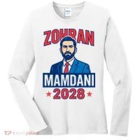 Zohran Mamdani 2028 For President Women's Long Sleeve Shirt thumb 0