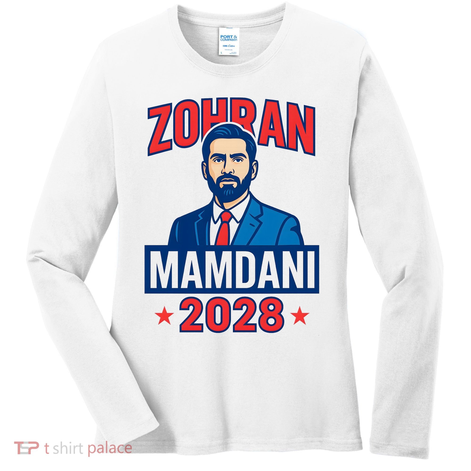 Zohran Mamdani 2028 For President Women's Long Sleeve Shirt
