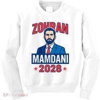 Zohran Mamdani 2028 For President Kids Sweatshirt thumb 0