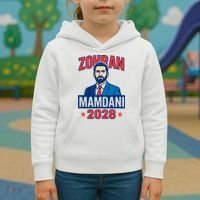 Zohran Mamdani 2028 For President Kids Hoodie thumb 3