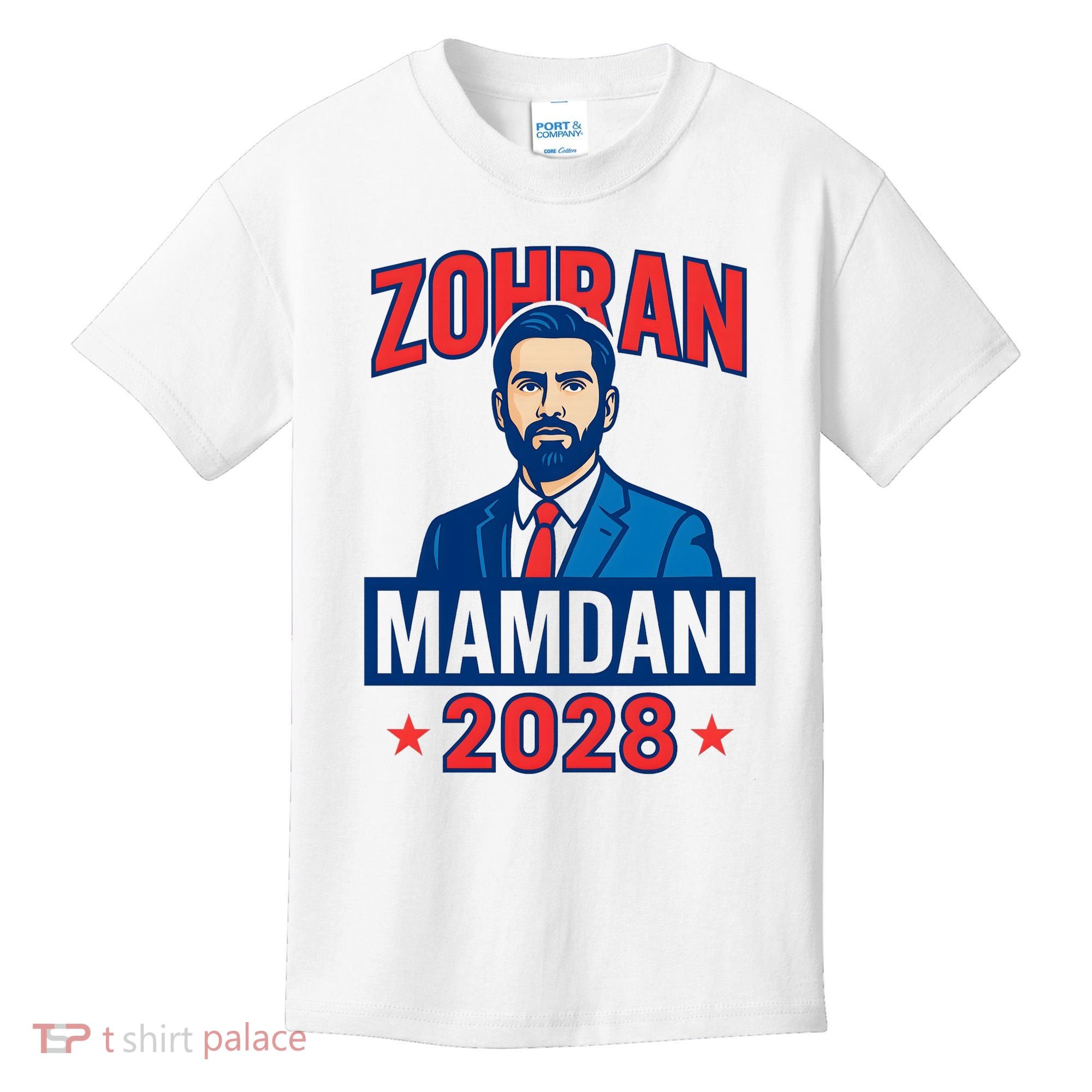 Zohran Mamdani 2028 For President Kids T-Shirt