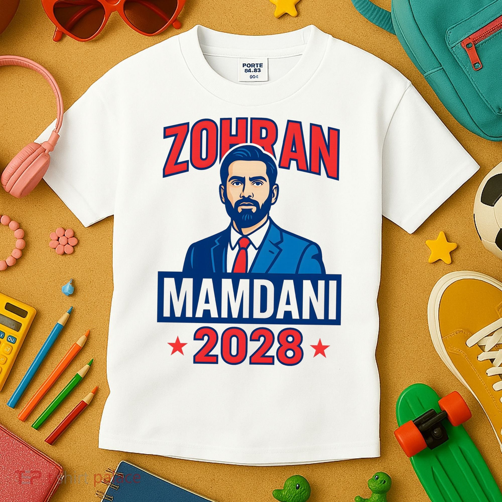 Zohran Mamdani 2028 For President Kids T-Shirt