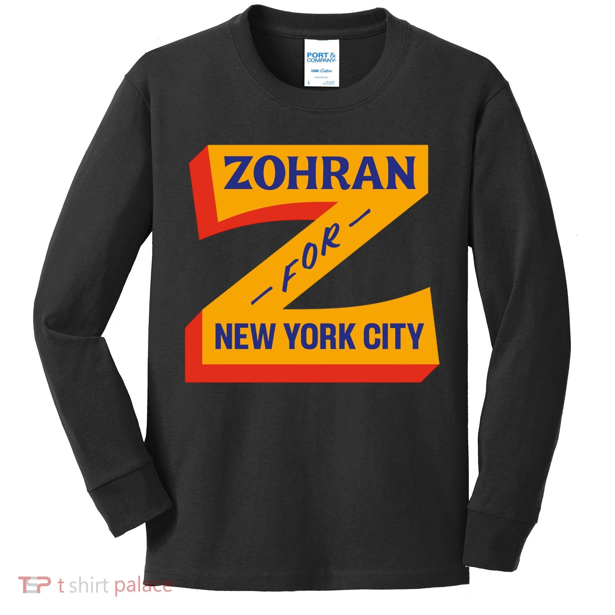 Zohran Mamdani For NYC New York City Kids Long Sleeve Shirt