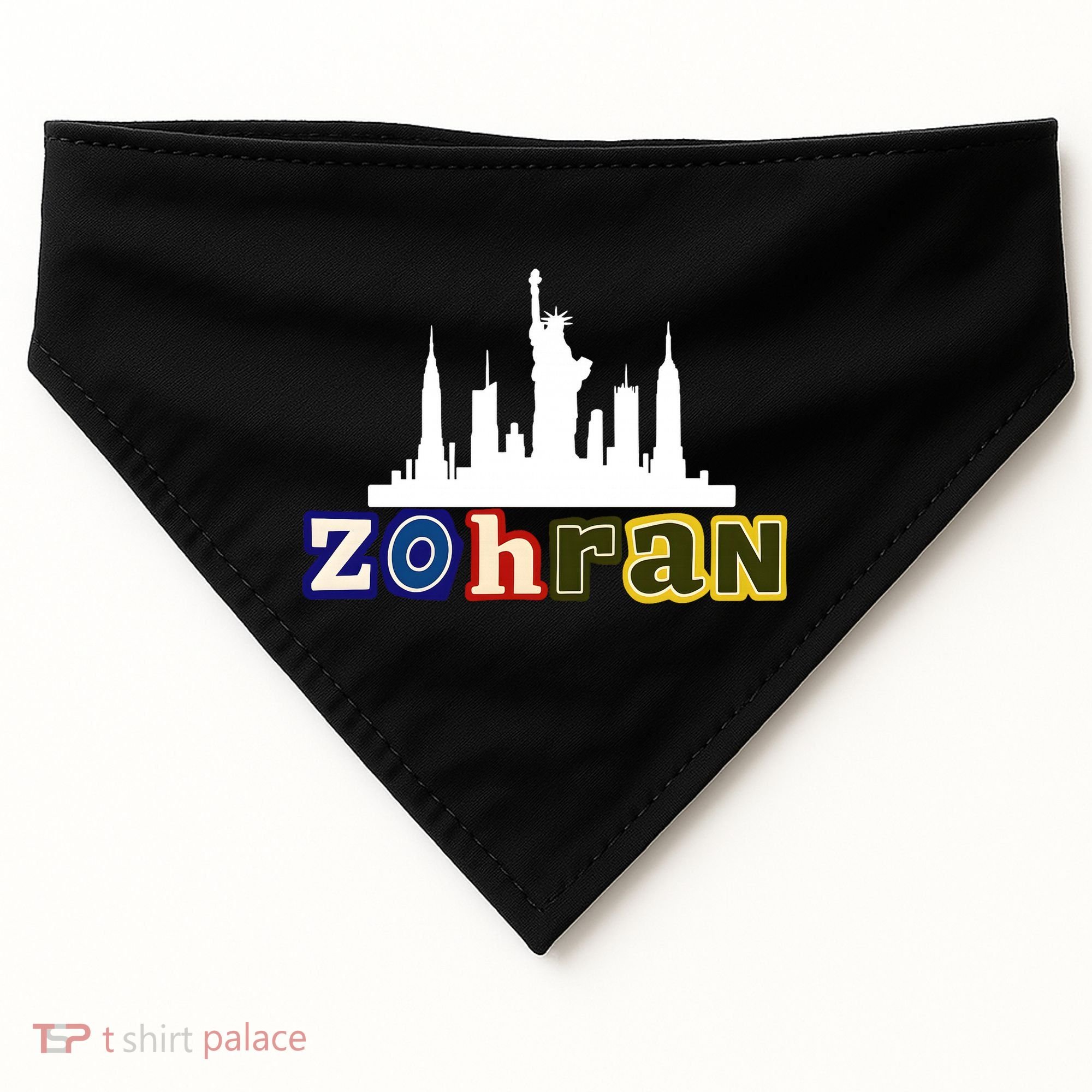 Zohran Mamdani For New York NYC Skyline USA-Made Doggie Bandana