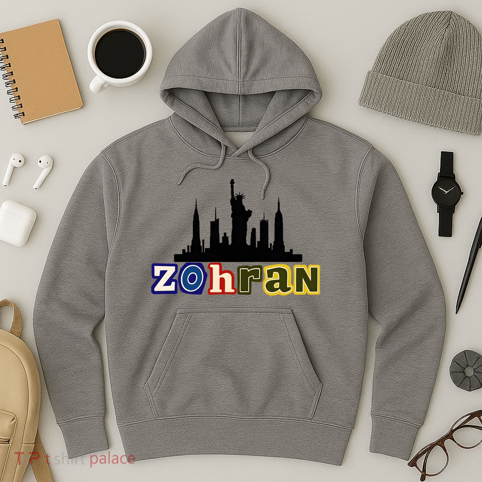 Zohran Mamdani For New York NYC Skyline Hoodie