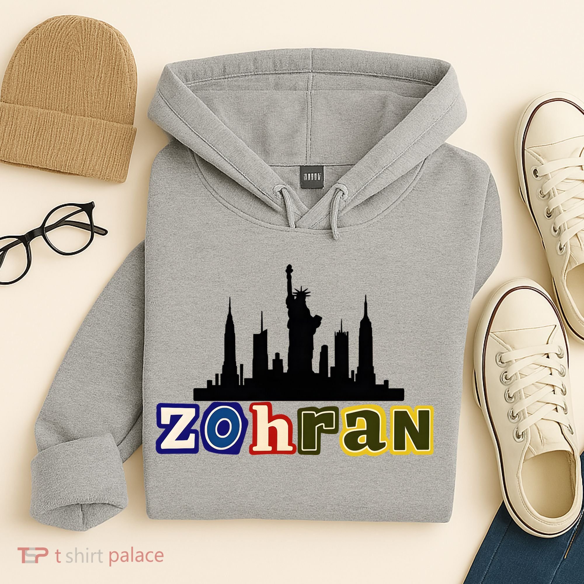 Zohran Mamdani For New York NYC Skyline Hoodie