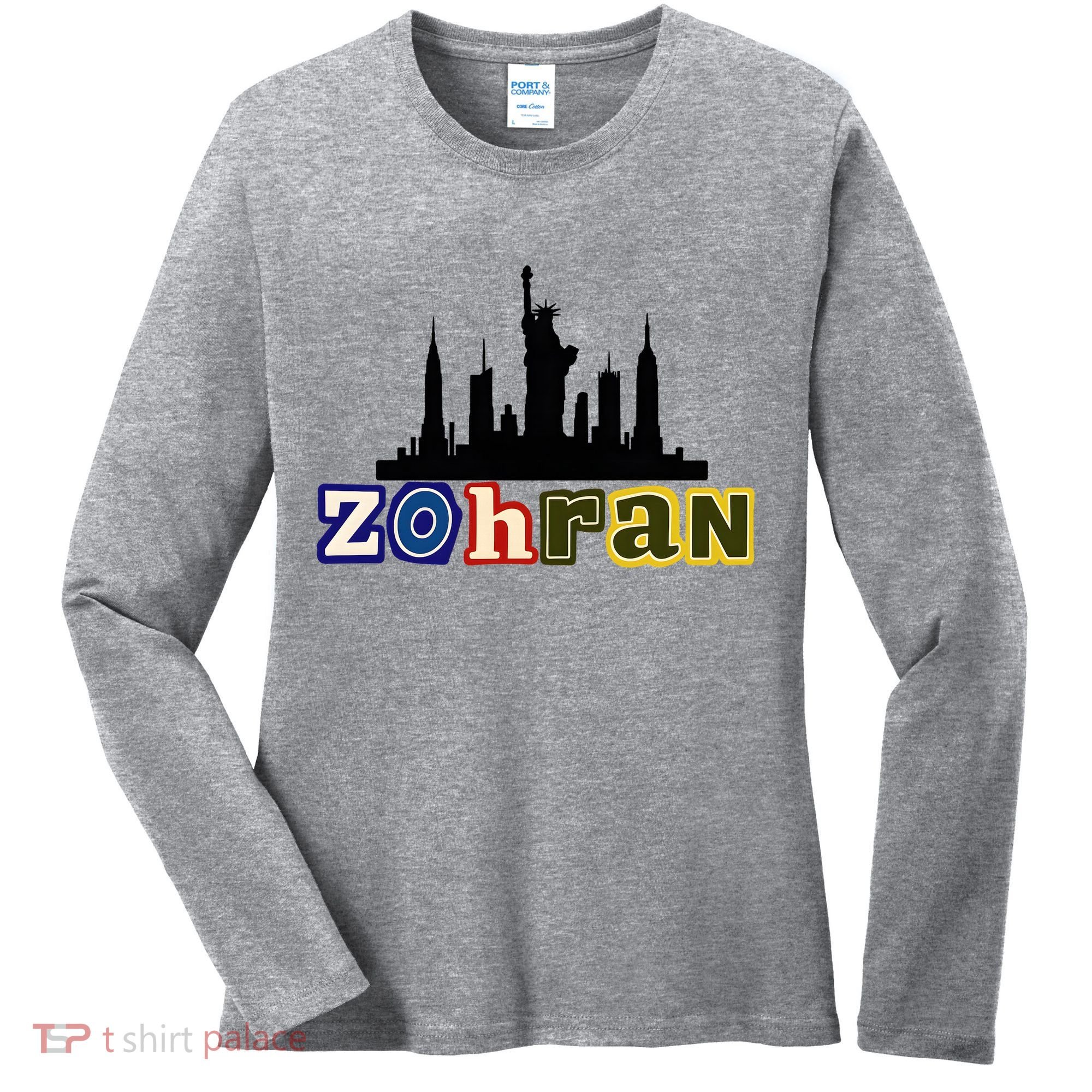 Zohran Mamdani For New York NYC Skyline Women's Long Sleeve Shirt