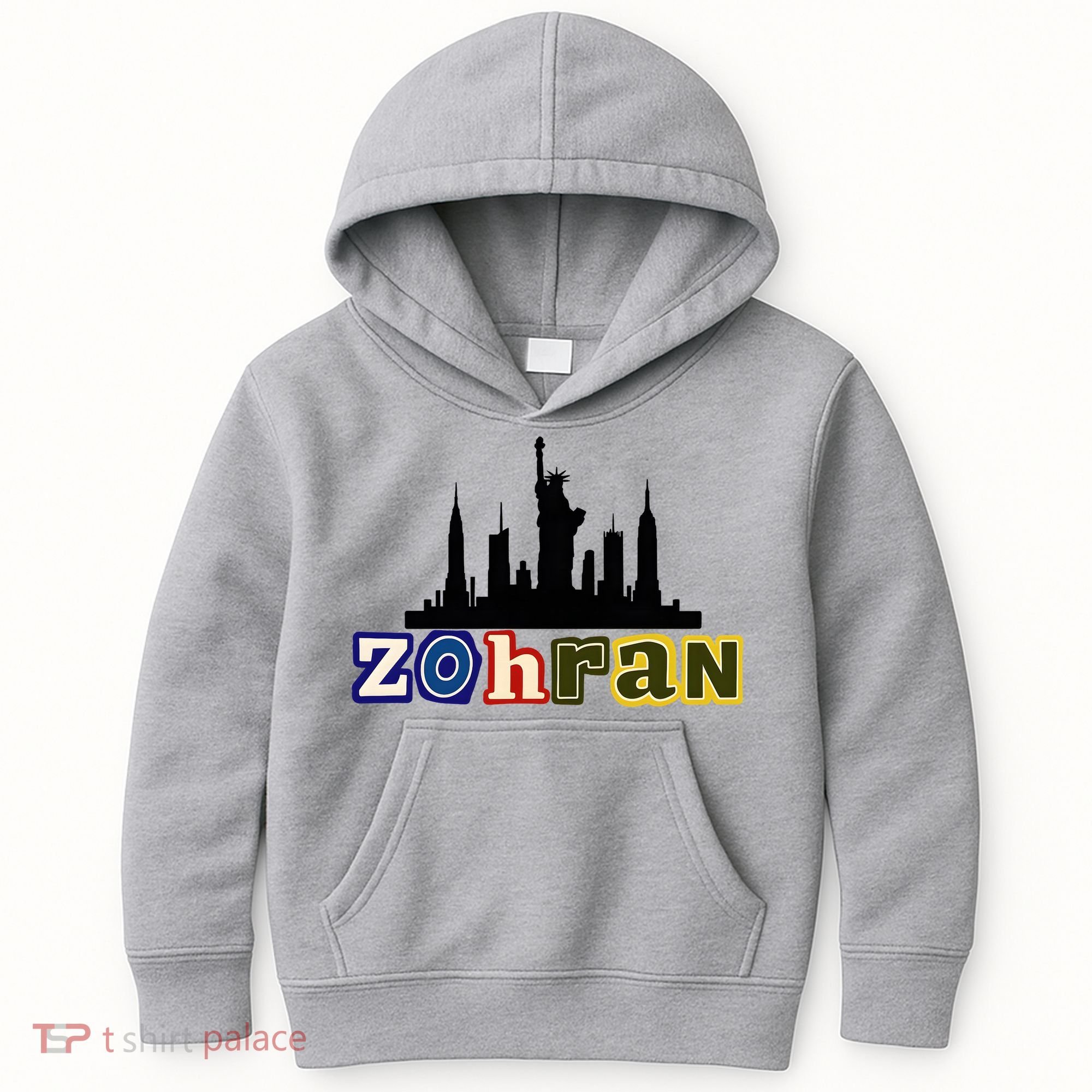 Zohran Mamdani For New York NYC Skyline Kids Hoodie