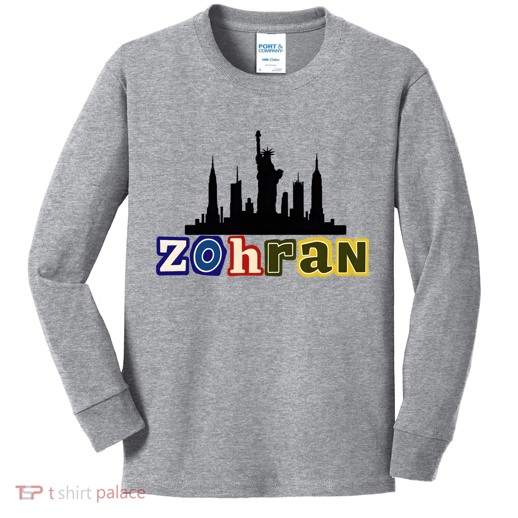 Zohran Mamdani For New York NYC Skyline Kids Long Sleeve Shirt