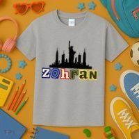 Zohran Mamdani For New York NYC Skyline Kids T-Shirt thumb 3