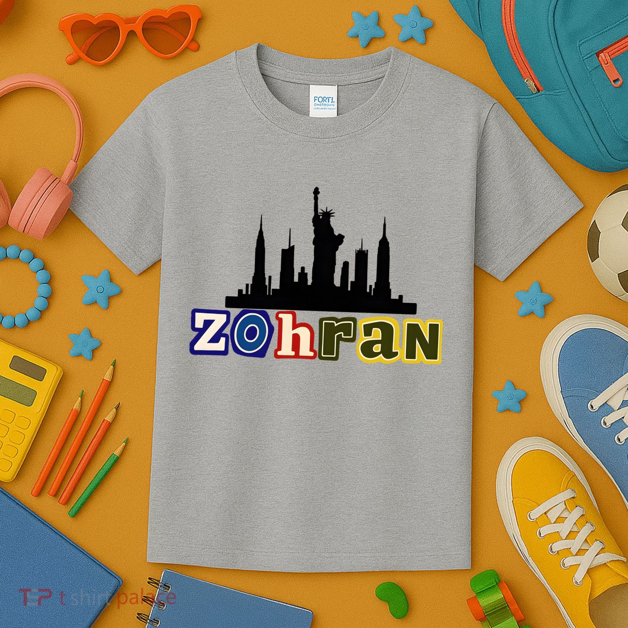 Zohran Mamdani For New York NYC Skyline Kids T-Shirt