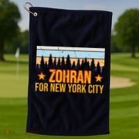 Zohran Mamdani For New York City Golf Towel thumb 1