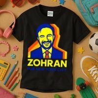 Zohran Mamdani For New York City Kids T-Shirt thumb 3
