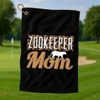 Zookeeper Mom Gift Golf Towel thumb 1
