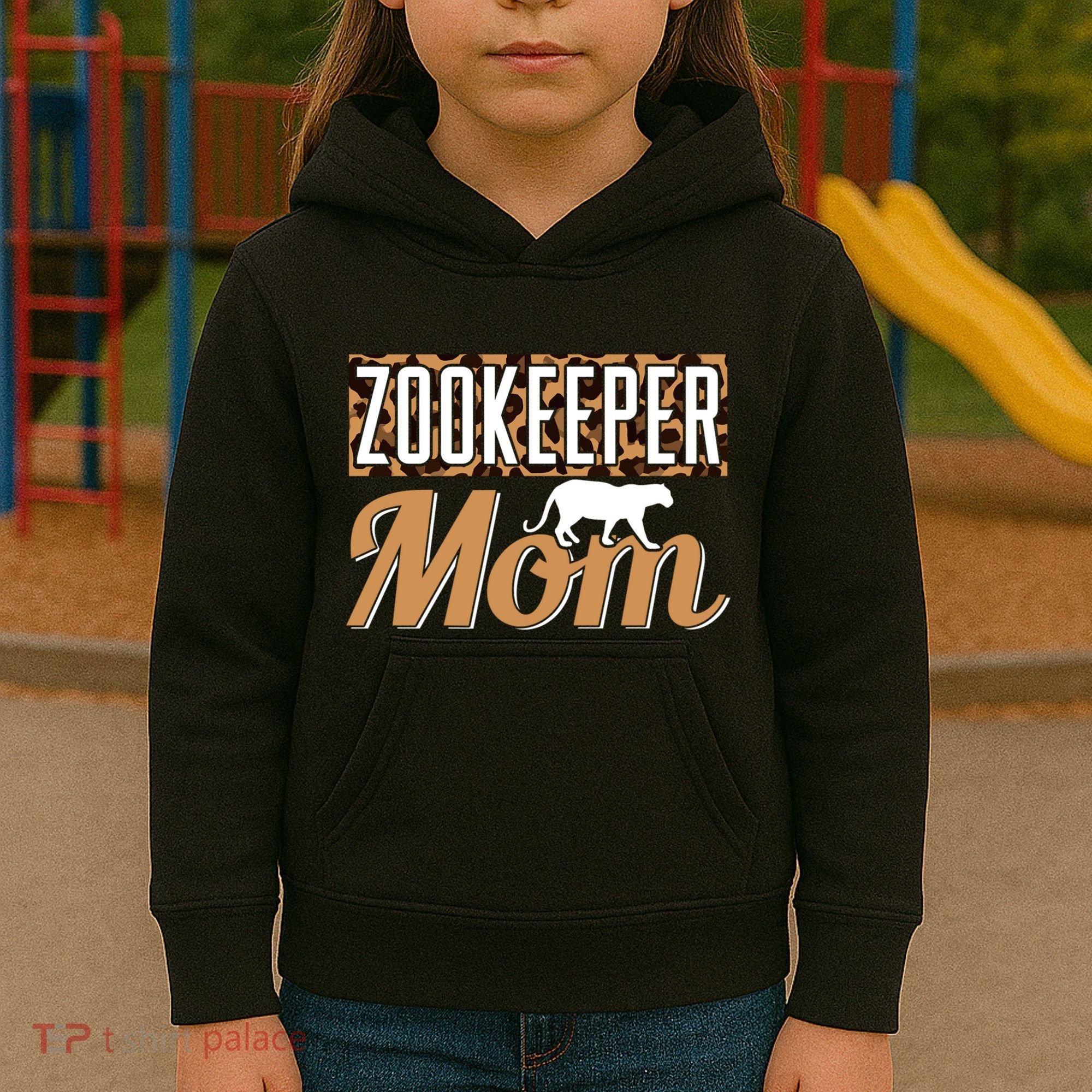 Zookeeper Mom Gift Kids Hoodie