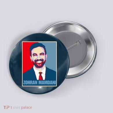 Zohran Mamdani Poster Political Design Button