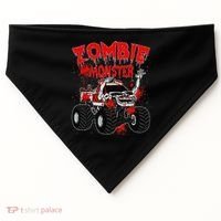 Zombie Monster Truck USA-Made Doggie Bandana thumb 0