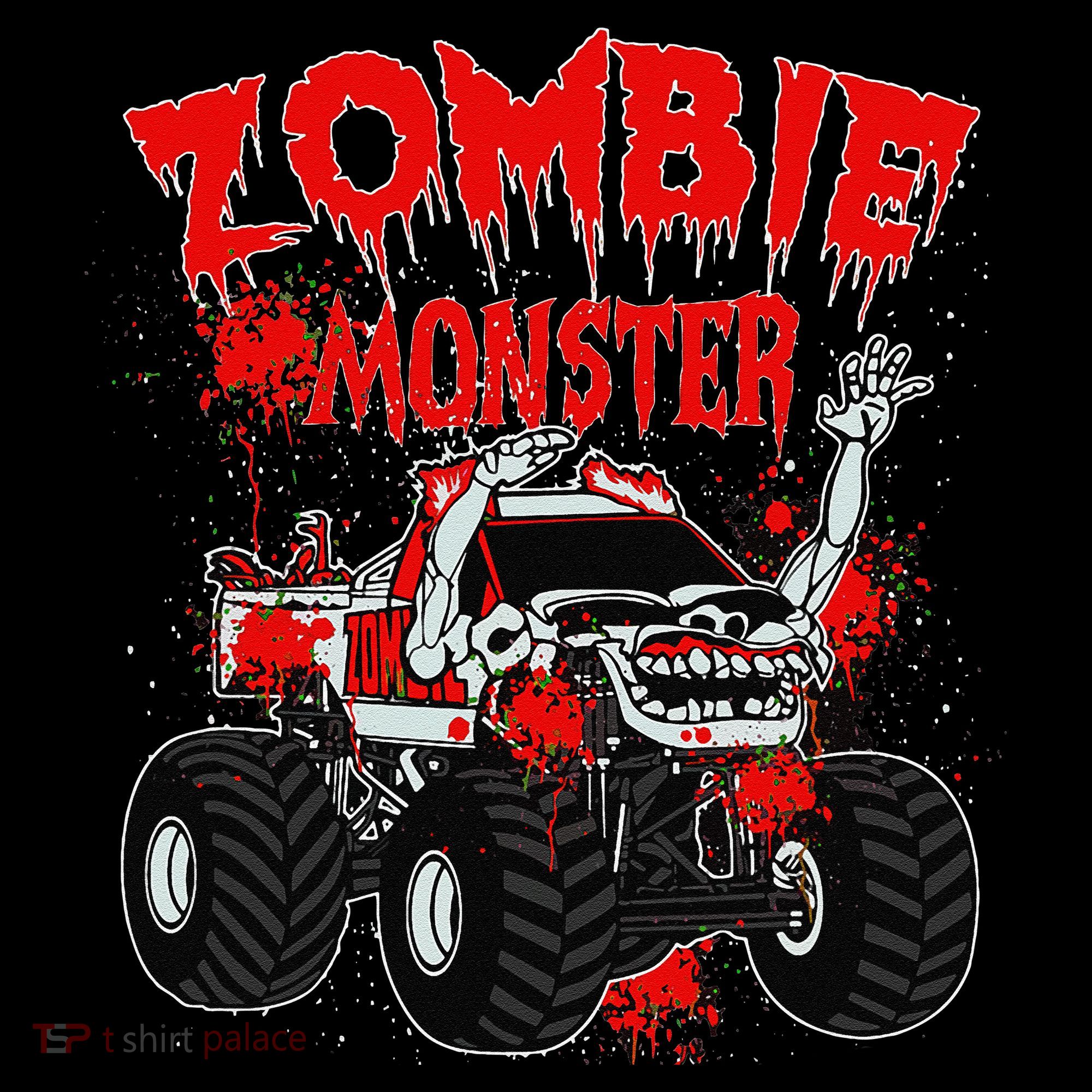 Zombie Monster Truck Women's Hoodie