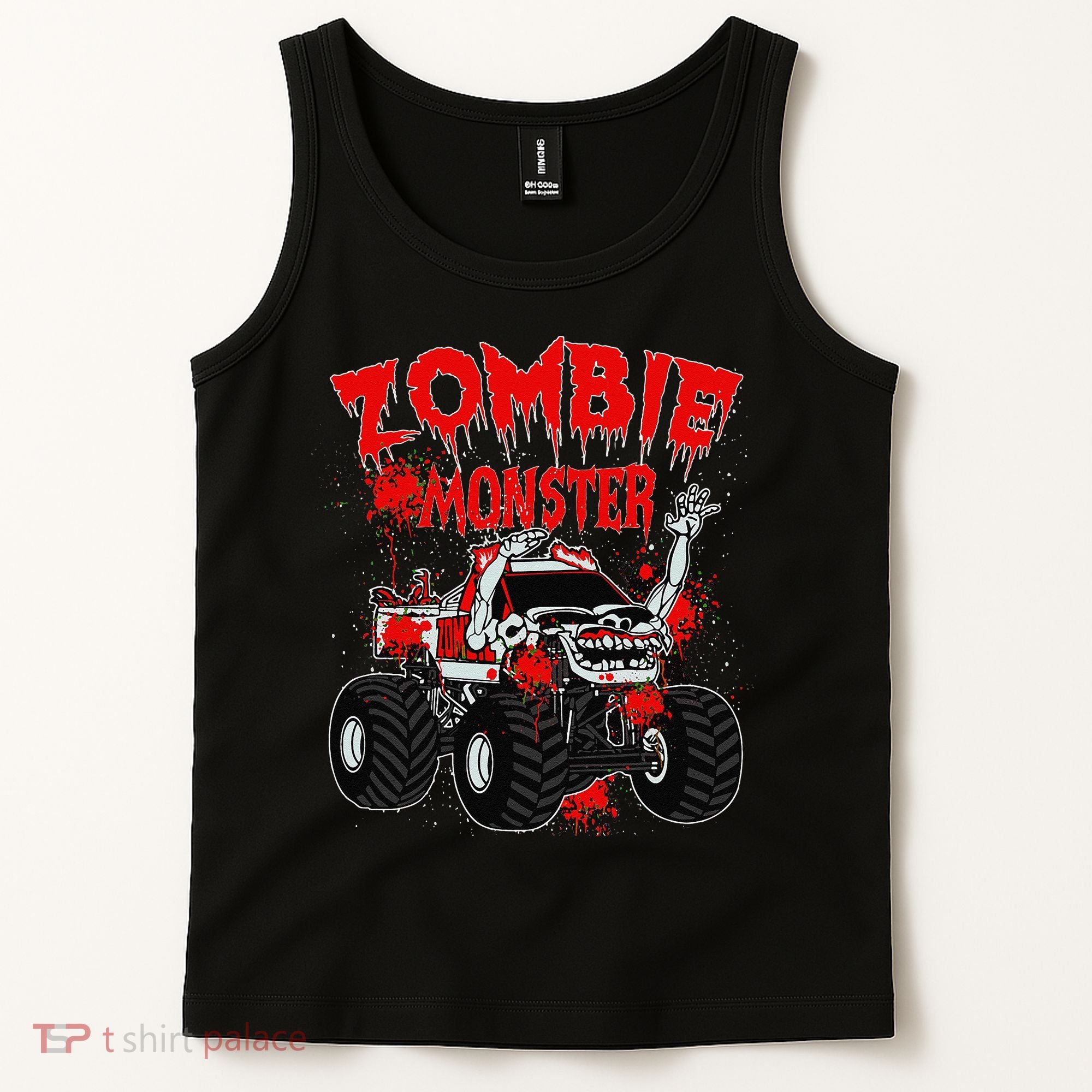 Zombie Monster Truck Tank Top