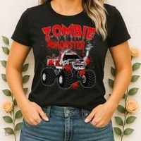 Zombie Monster Truck Women's T-Shirt thumb 2