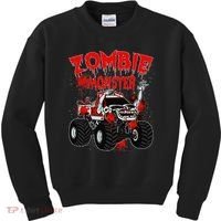 Zombie Monster Truck Kids Sweatshirt thumb 0