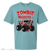 Zombie Monster Truck Sueded Cloud Jersey T-Shirt thumb 0