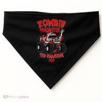 Zombie Monster Truck The Smashing Dead USA-Made Doggie Bandana thumb 0