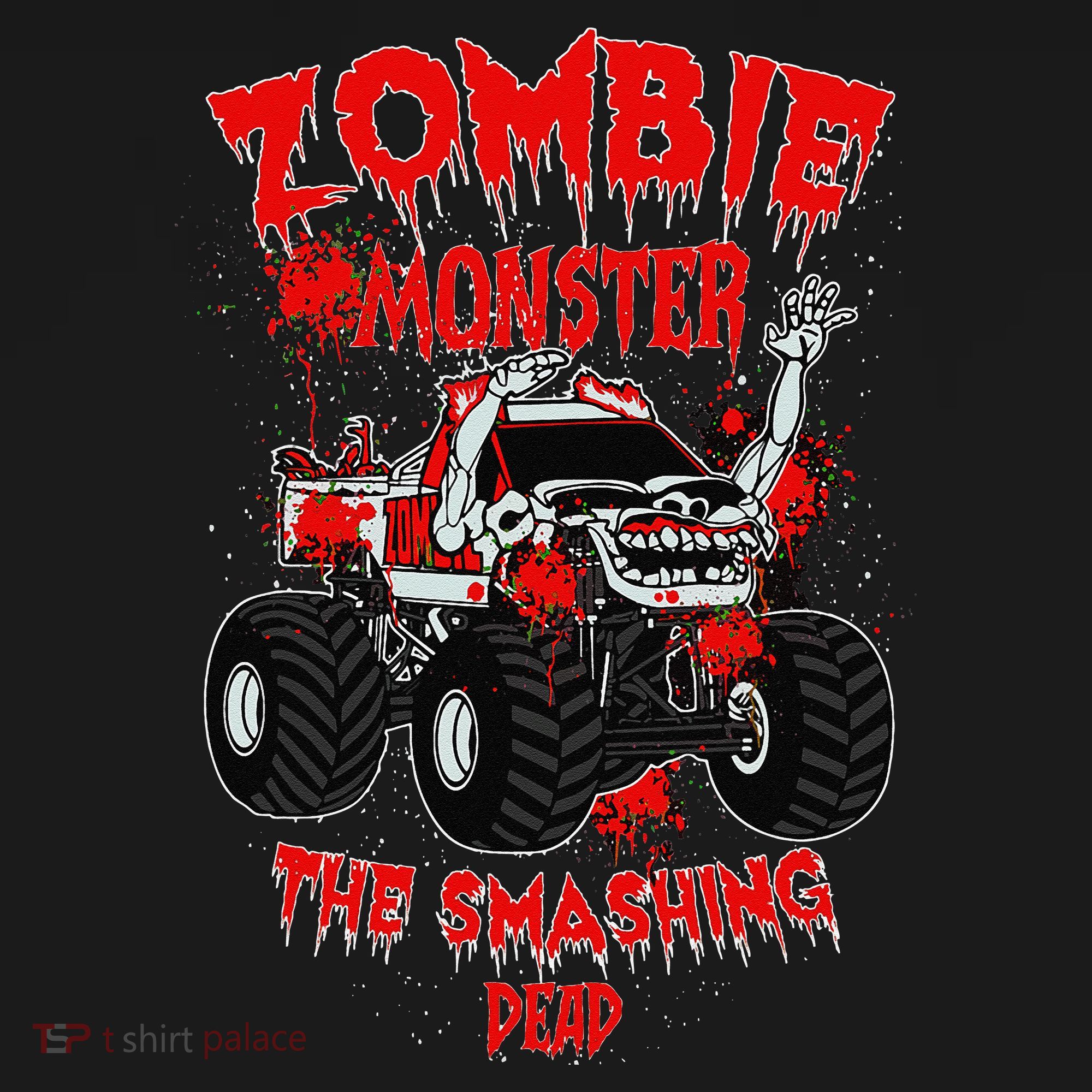 Zombie Monster Truck The Smashing Dead Baby Bodysuit