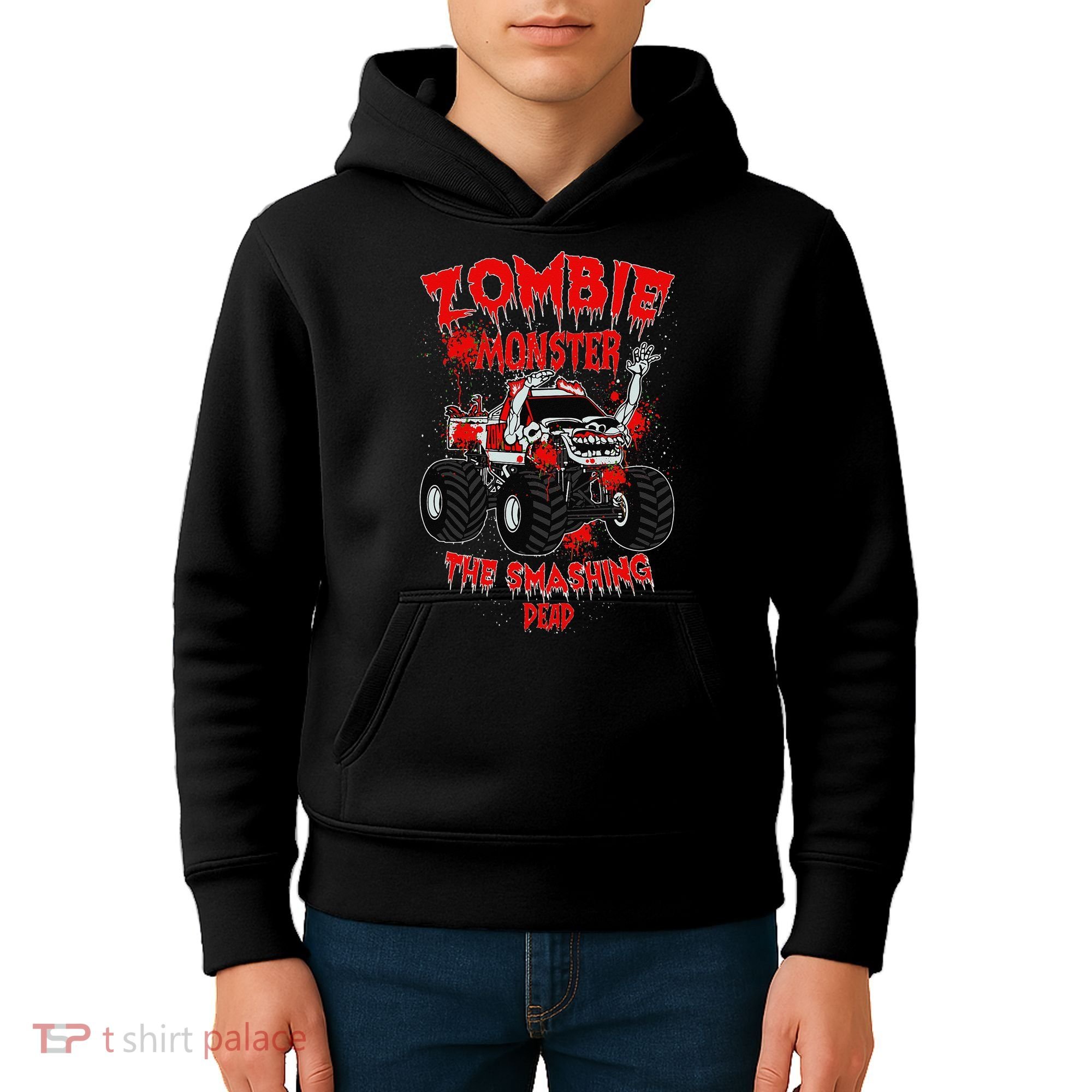 Zombie Monster Truck The Smashing Dead Kids Hoodie