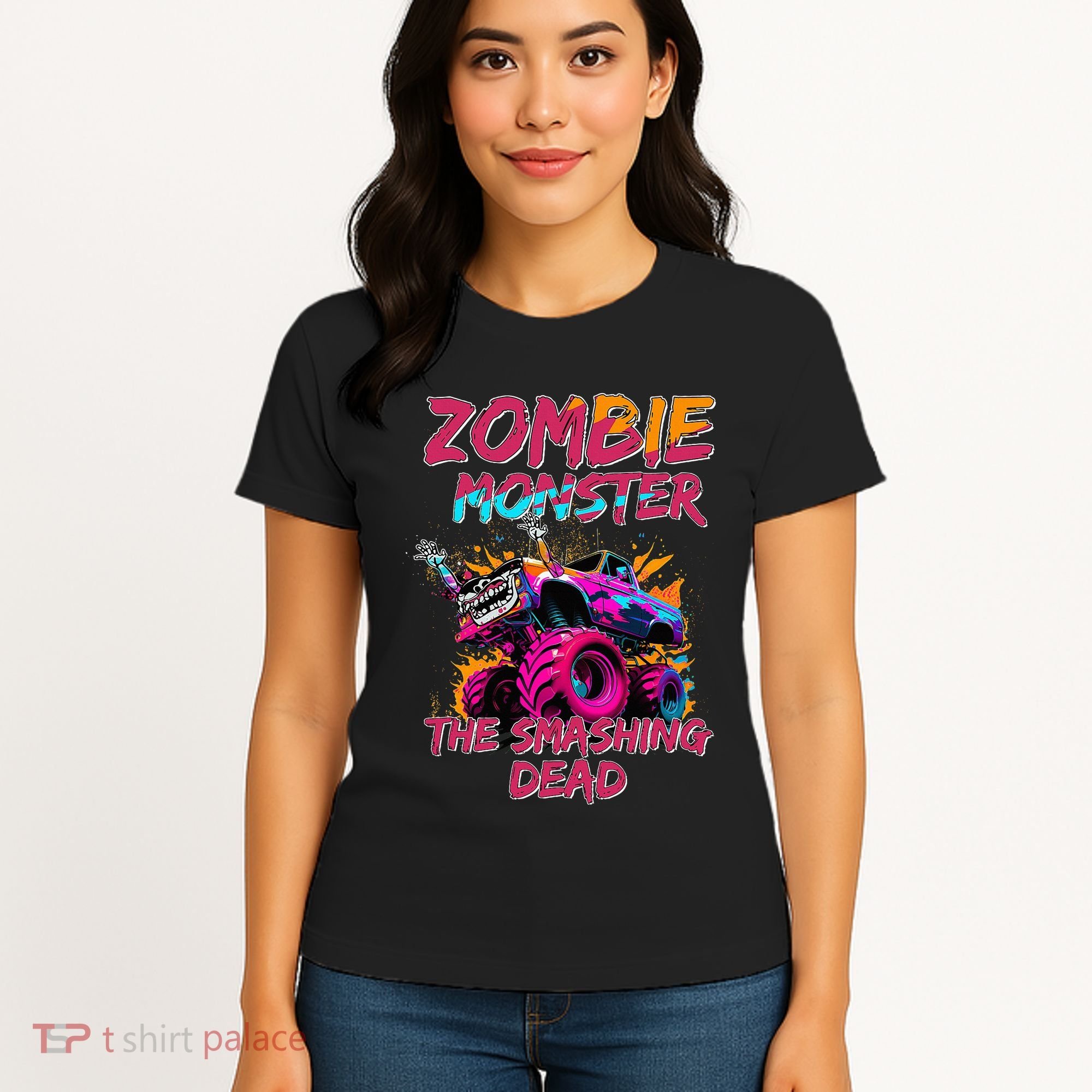 Zombie Monster Truck The Smashing Dead Women's T-Shirt