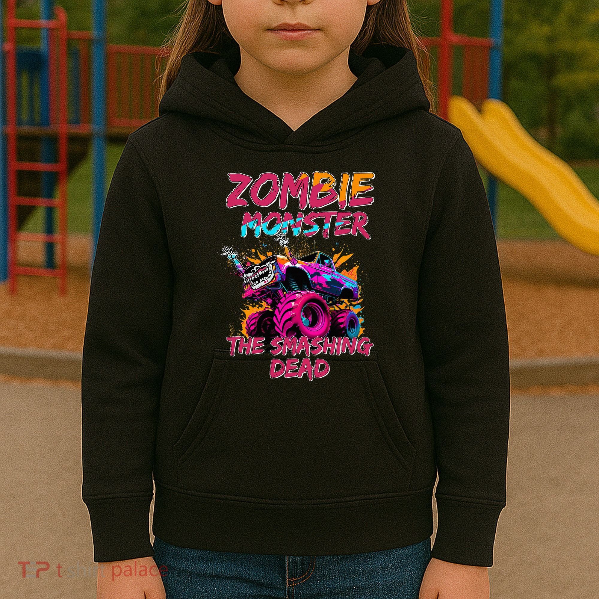 Zombie Monster Truck The Smashing Dead Kids Hoodie