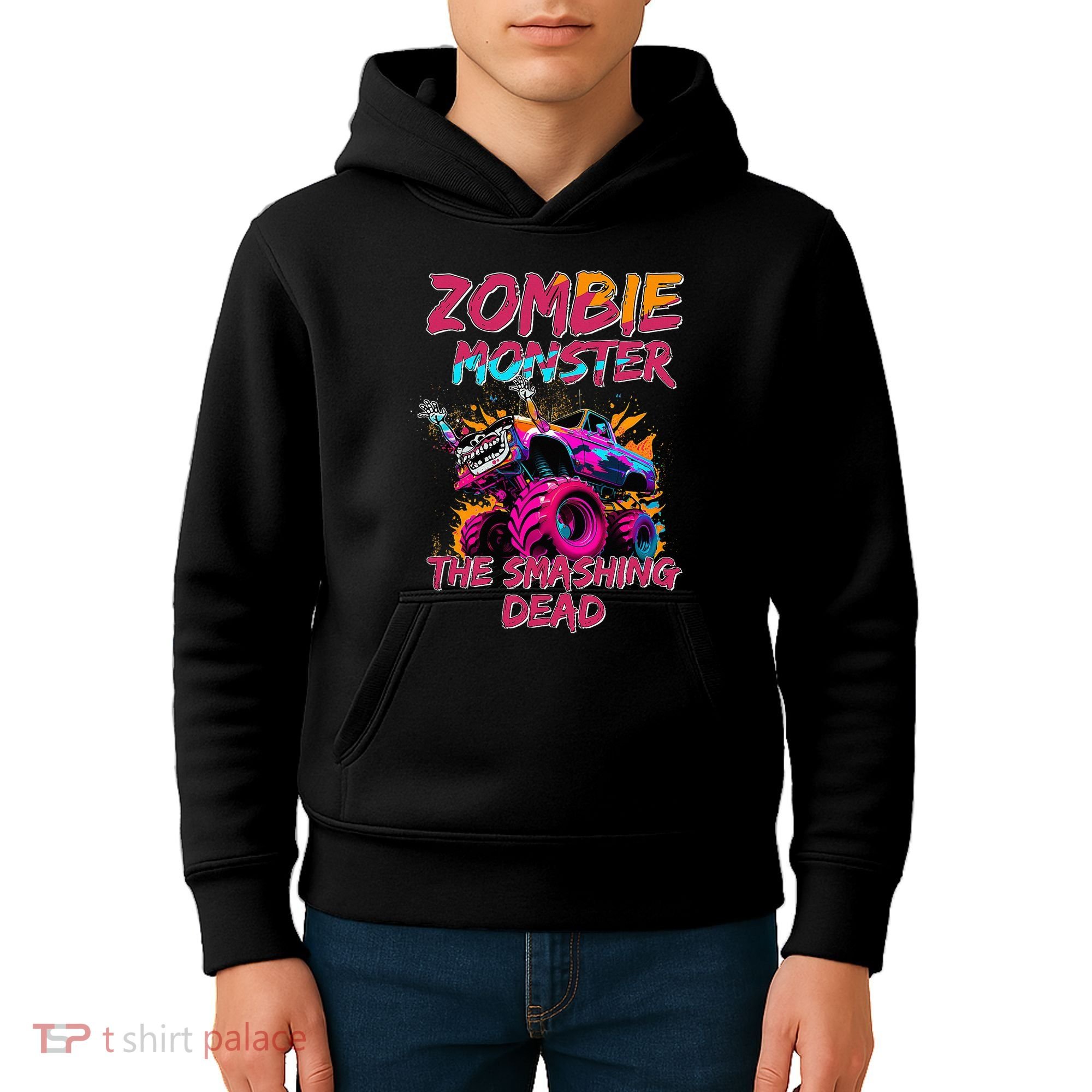 Zombie Monster Truck The Smashing Dead Kids Hoodie