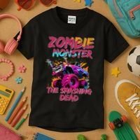 Zombie Monster Truck The Smashing Dead Kids T-Shirt thumb 3
