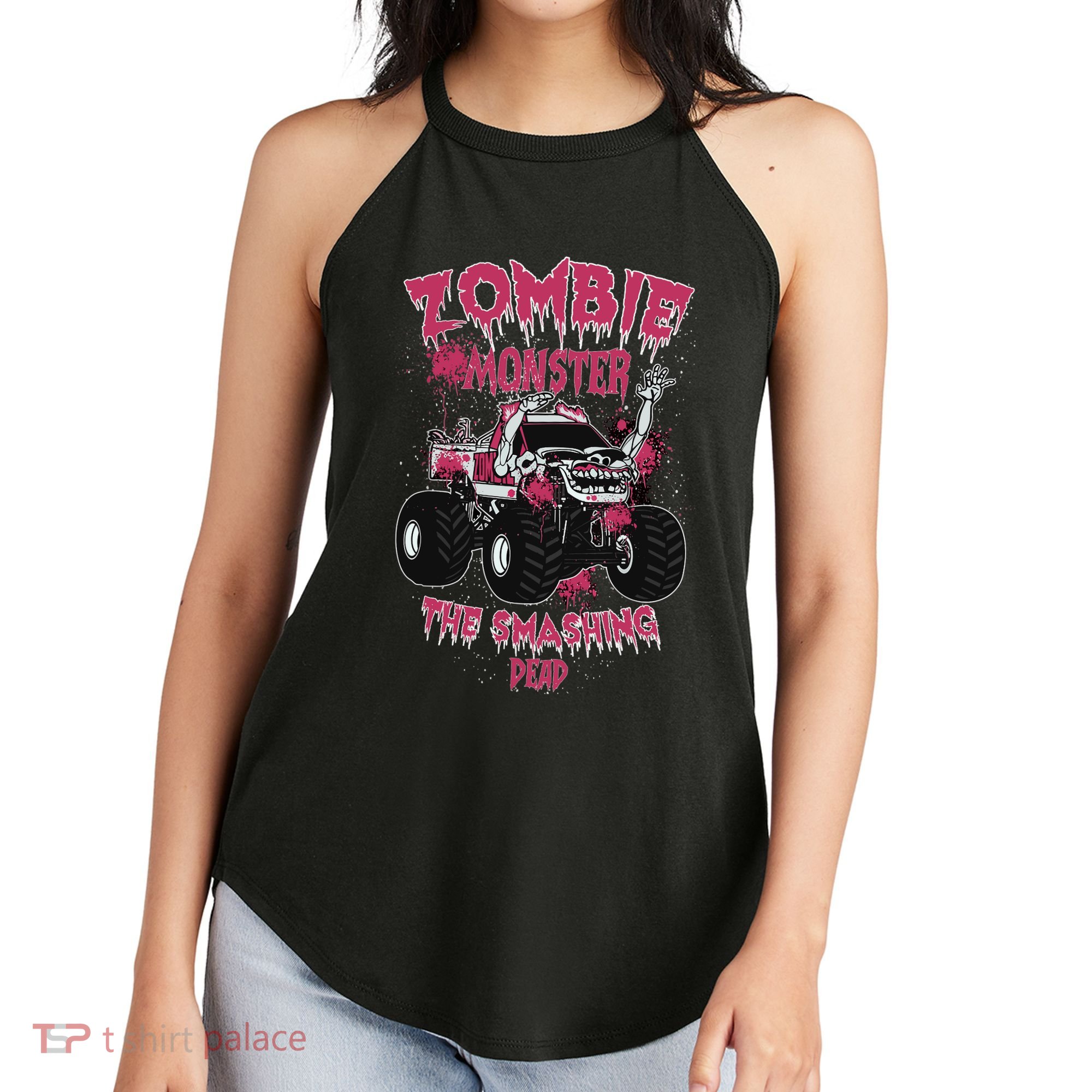 Zombie Monster Truck The Smashing Dead Women's Perfect Tri Rocker Tank