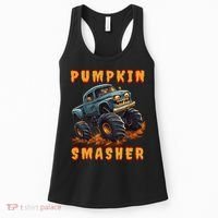 Zombie Monster Truck Pumpkin Smasher Halloween Costume Kids Women's Tank Top thumb 0