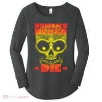 Zombies Never Die Women's Perfect Tri Tunic Long Sleeve Shirt thumb 0