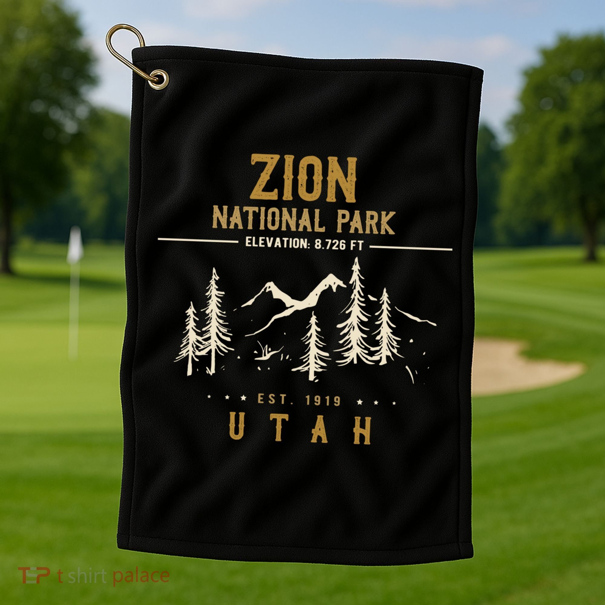 Zion National Park, US Nationalpark In Utah Golf Towel
