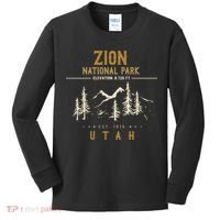 Zion National Park, US Nationalpark In Utah Kids Long Sleeve Shirt thumb 0