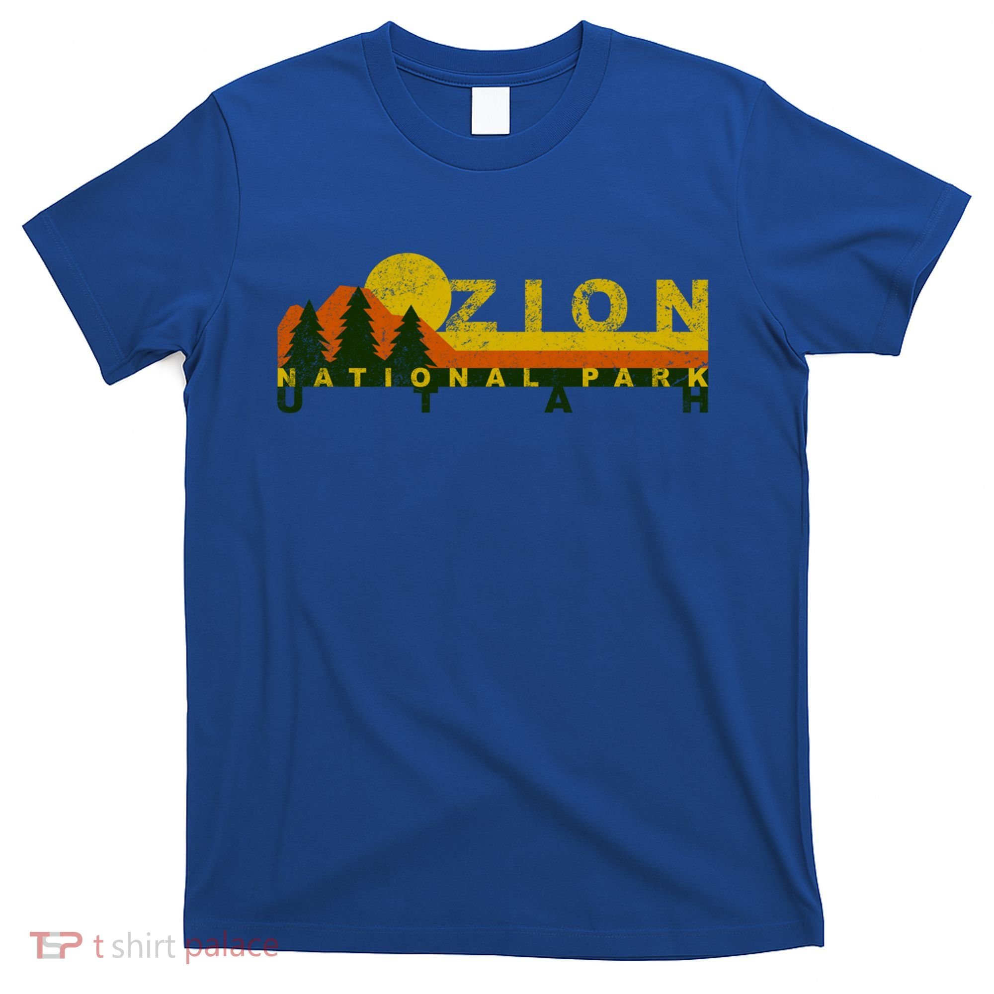 Zion National Park Sunny Mountain Treeline Gift T-Shirt