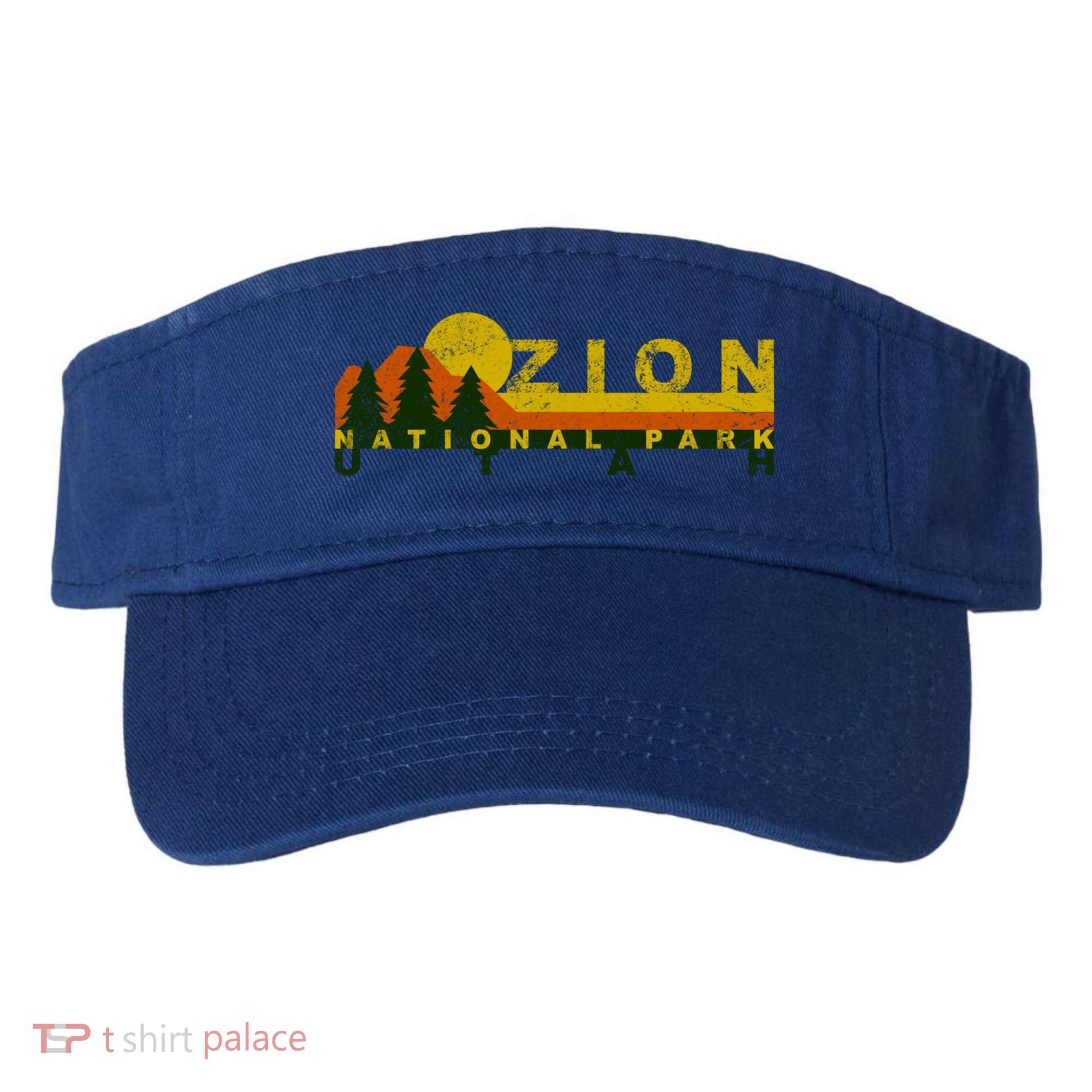 Zion National Park Sunny Mountain Treeline Gift Visor