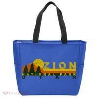Zion National Park Sunny Mountain Treeline Gift Tote Bag thumb 0
