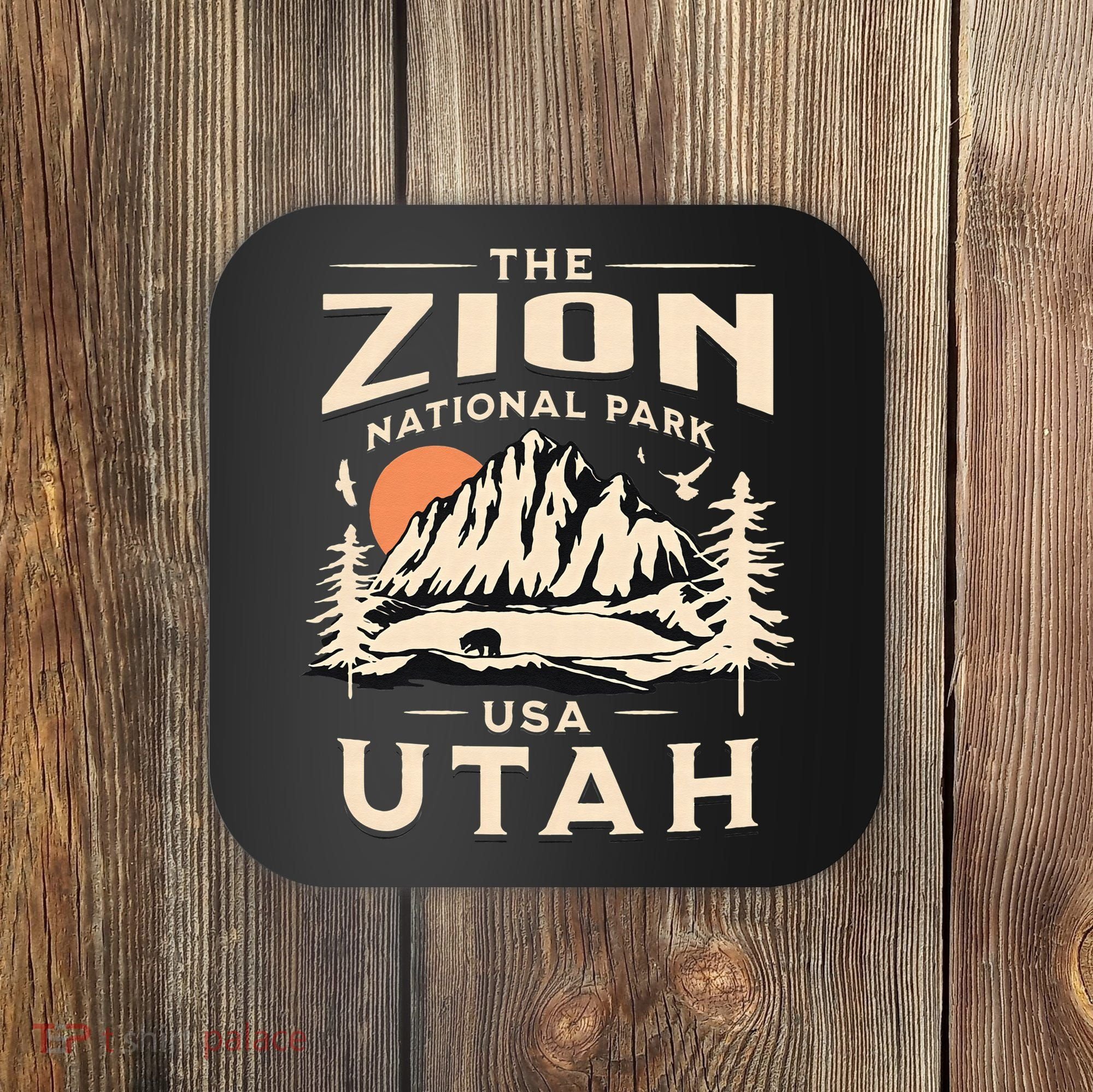 Zion National Park UtahHiking Nature Outdoors Coaster