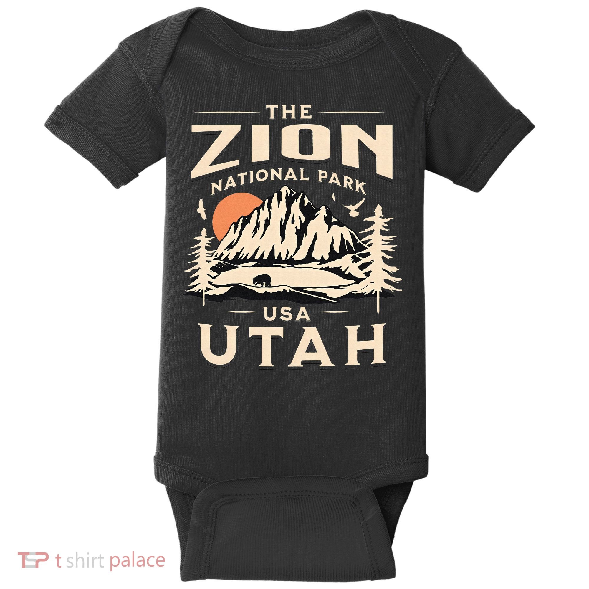 Zion National Park UtahHiking Nature Outdoors Baby Bodysuit