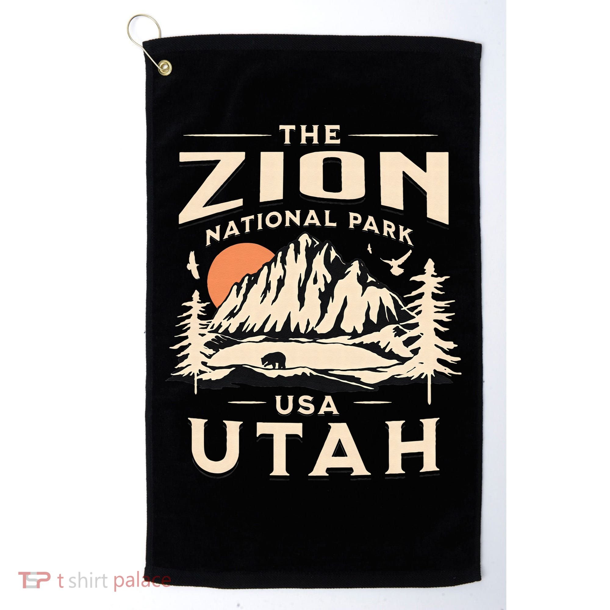 Zion National Park UtahHiking Nature Outdoors Golf Towel